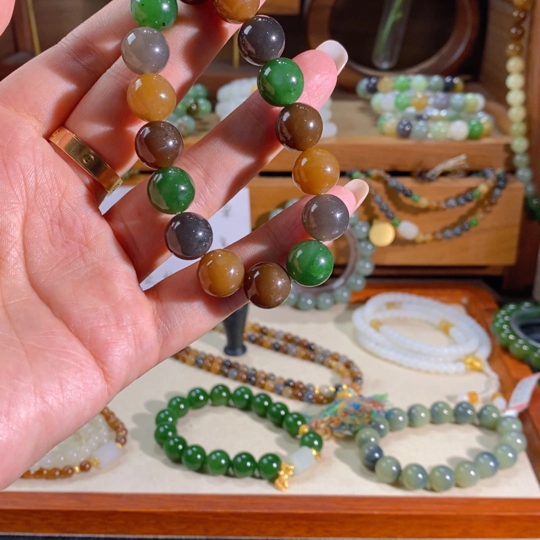 和田玉未镶嵌手链