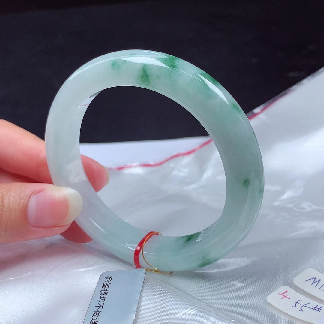 翡翠未镶嵌手镯55圈m_1158