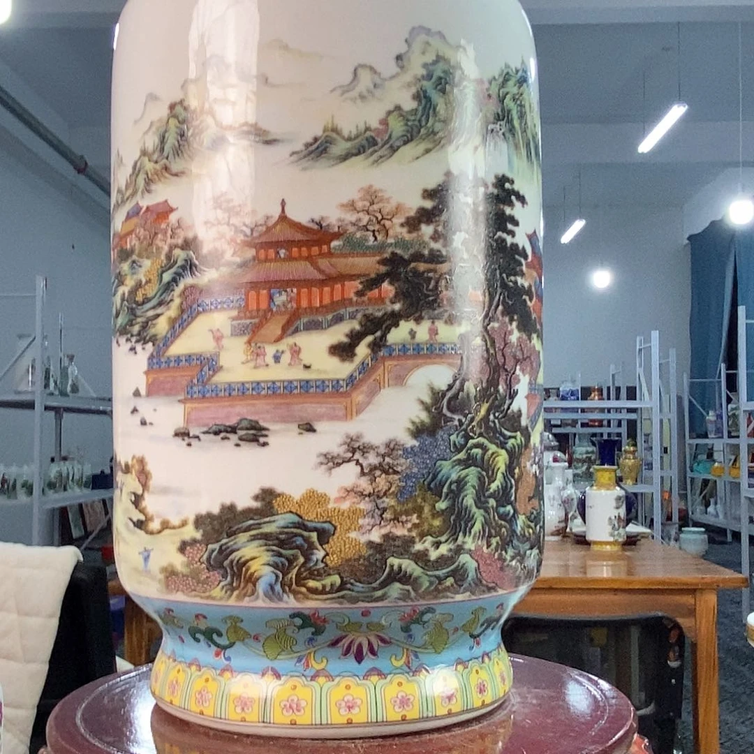 摆件景德镇陶瓷花瓶摆件
