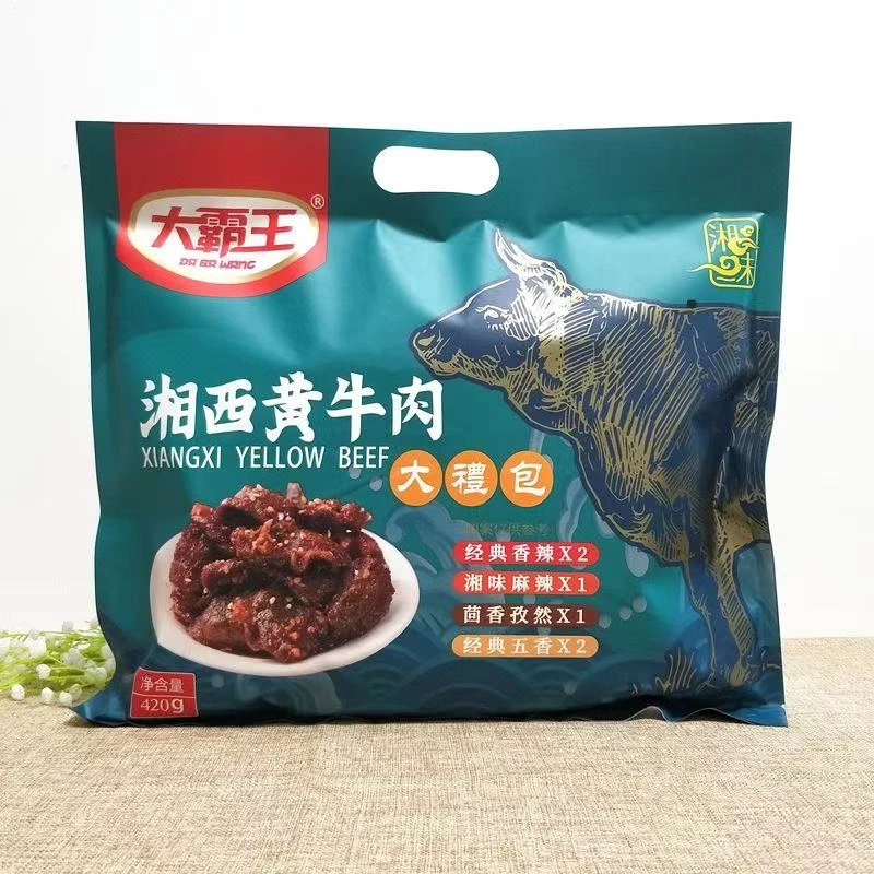 大霸王湘西黄牛肉湖南湘西特产手撕香辣牛肉干即食休闲零食小吃