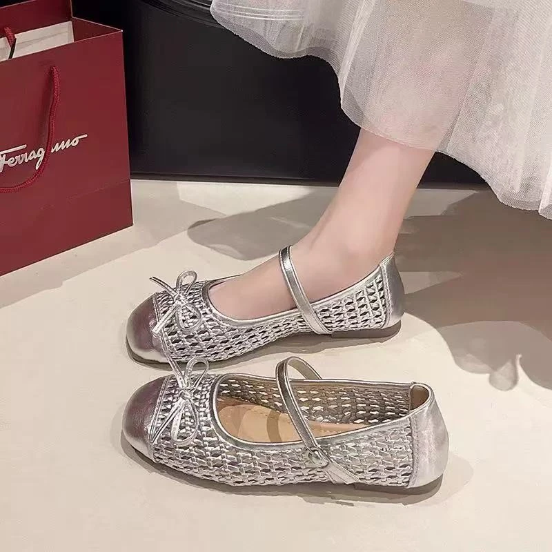 秋休闲款法式女新款百搭软底豆豆鞋单鞋1023