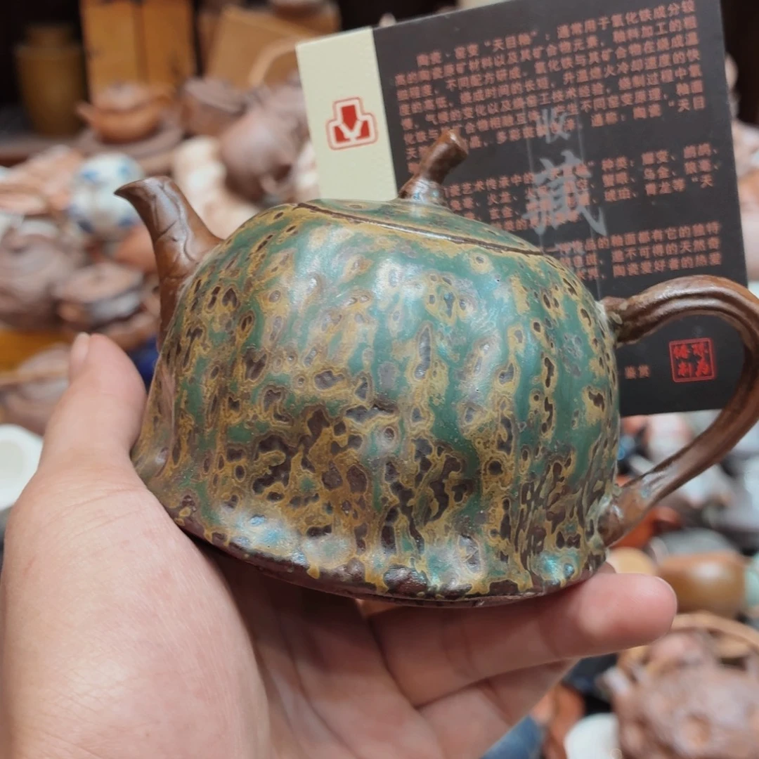 柴烧老岩泥高温茶器皿