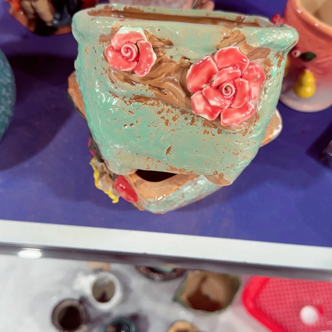 紫砂花盆粗陶粗陶