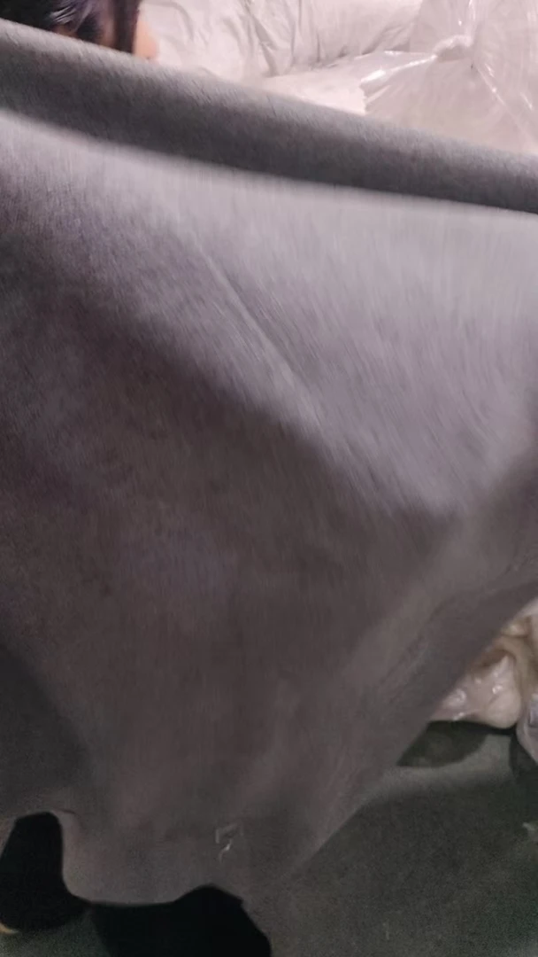 灰色麻感万能盖巾发2米