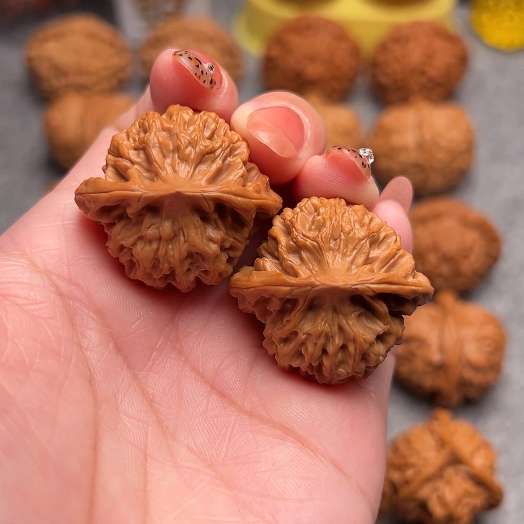 把件文玩核桃精品野生秦闷狮子头35全品毕业款