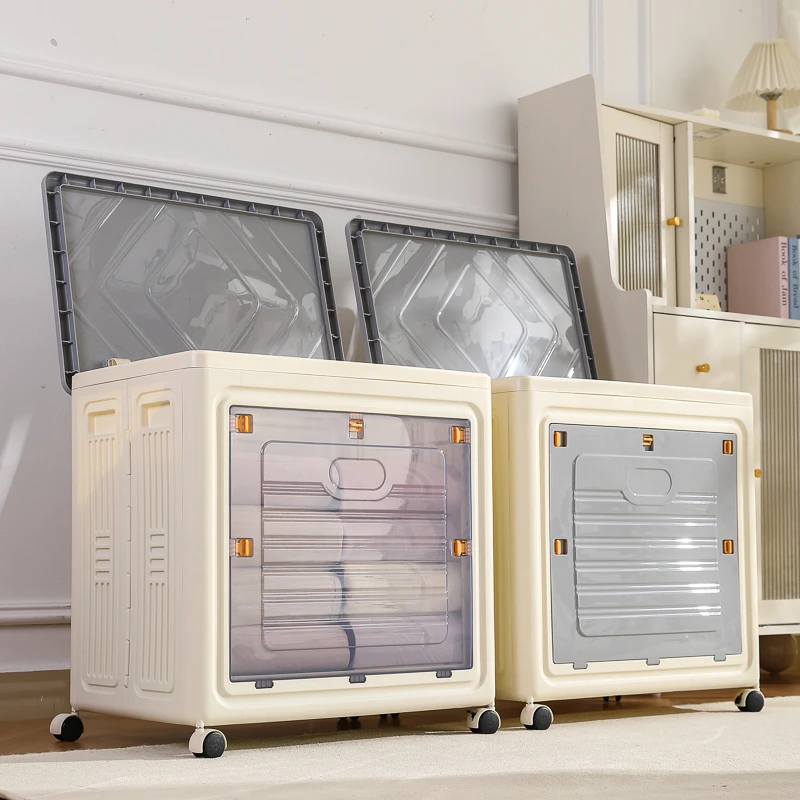 【顺丰包邮】收纳箱衣服整理箱大号大容量免安装折叠衣物被子储物箱