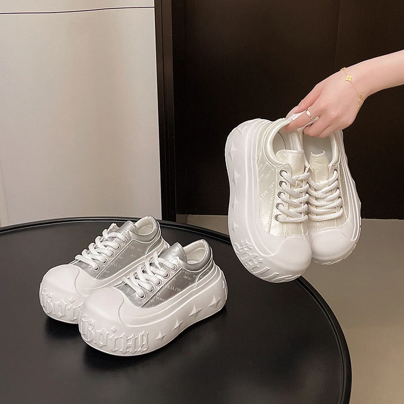 网鞋茄子夏天旅游爆款轻薄单鞋2025年新款系带百搭鞋女时尚休闲潮