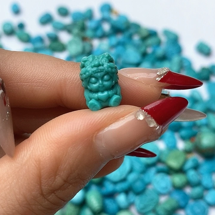 绿松石珠宝奇石未镶嵌