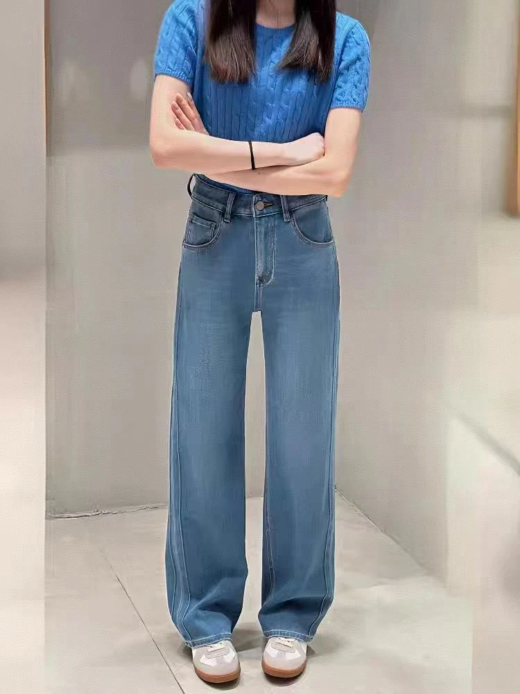 【220A-1】代96 宝宝MWMA春款百搭裤王四面弹窄版直筒牛仔裤~