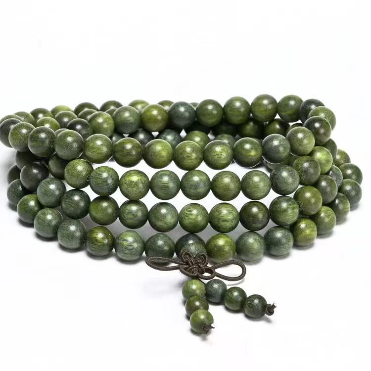 抖音精选正宗绿檀0.8*108颗脖挂