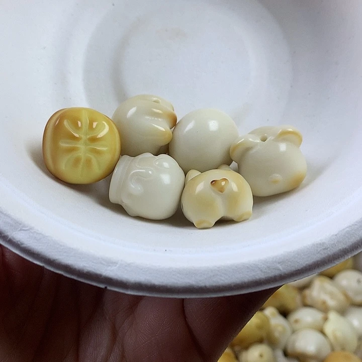 多***贝手串菩提根/象牙果象牙果瑕疵6颗 不退不换