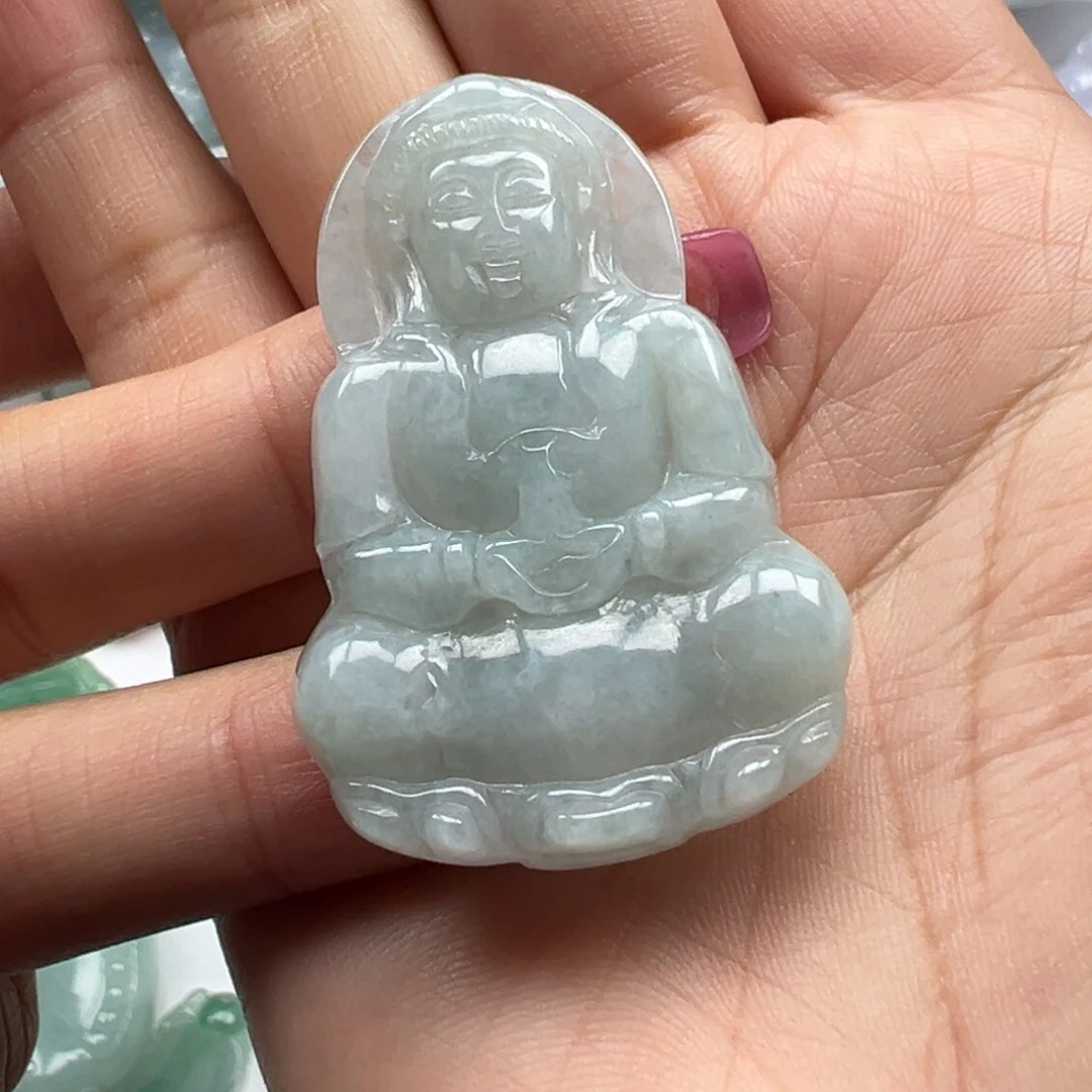 翡翠颈饰未镶嵌观音