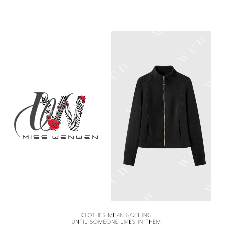 女士立领修身奥粒绒瑜伽保暖外套FY-1313