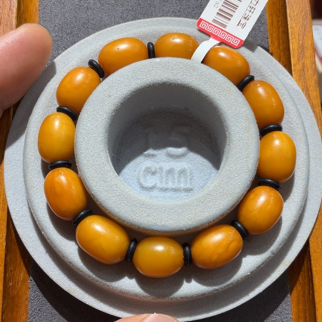 蜜蜡颈饰未镶嵌老蜜蜡枣珠手串11.5克