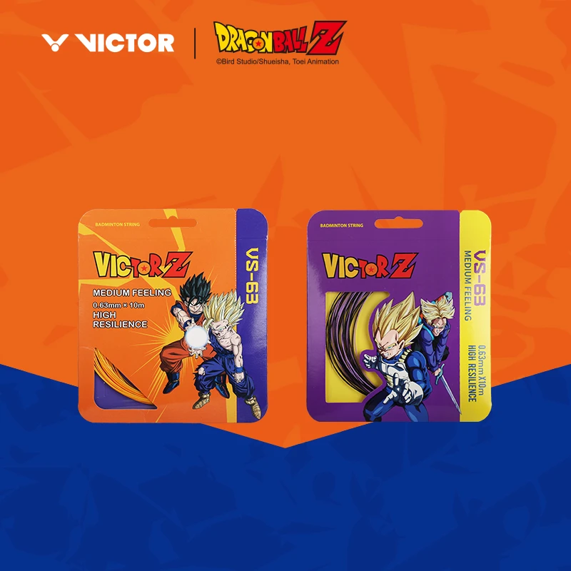 VICTOR/威克多胜利羽毛球拍线七龙珠联名VS63DBZ高弹耐打线径0.63