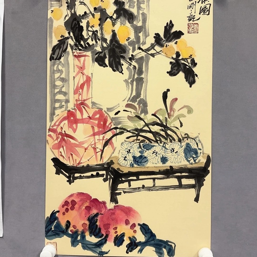 国画亲笔手绘放心去藏