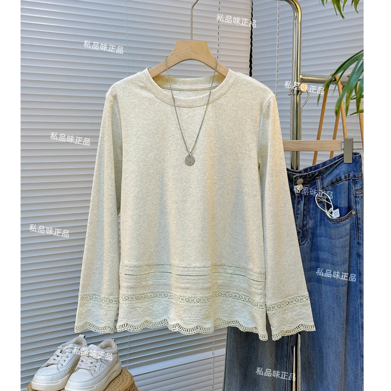 私品味秋冬洋气高贵上衣L10933精致打底衫女款爆款2025新款内搭衣