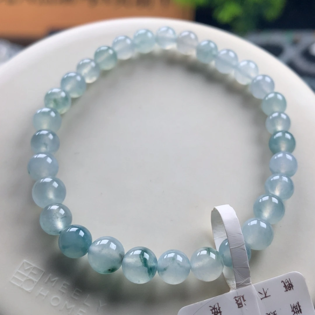 翡翠未镶嵌手链卡5.8～6.8
