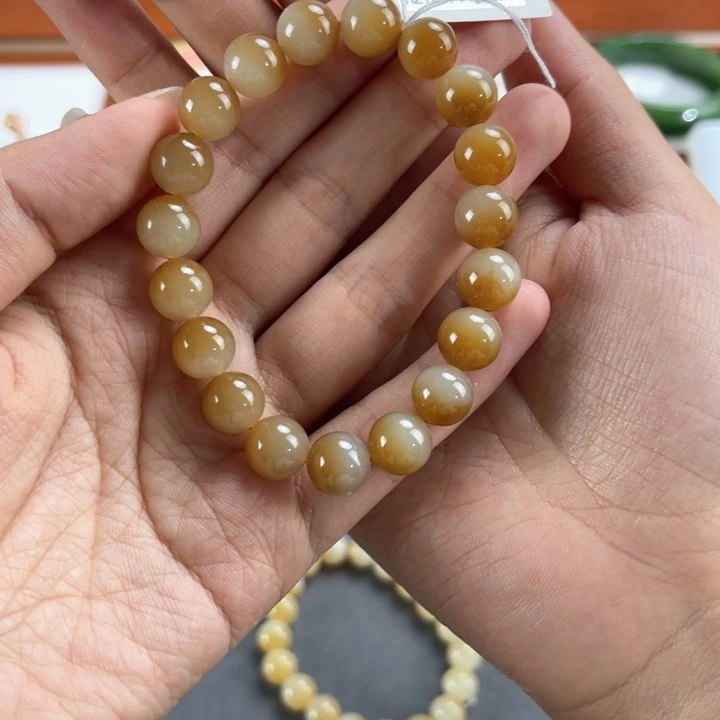 红***茶手串未镶嵌和田玉