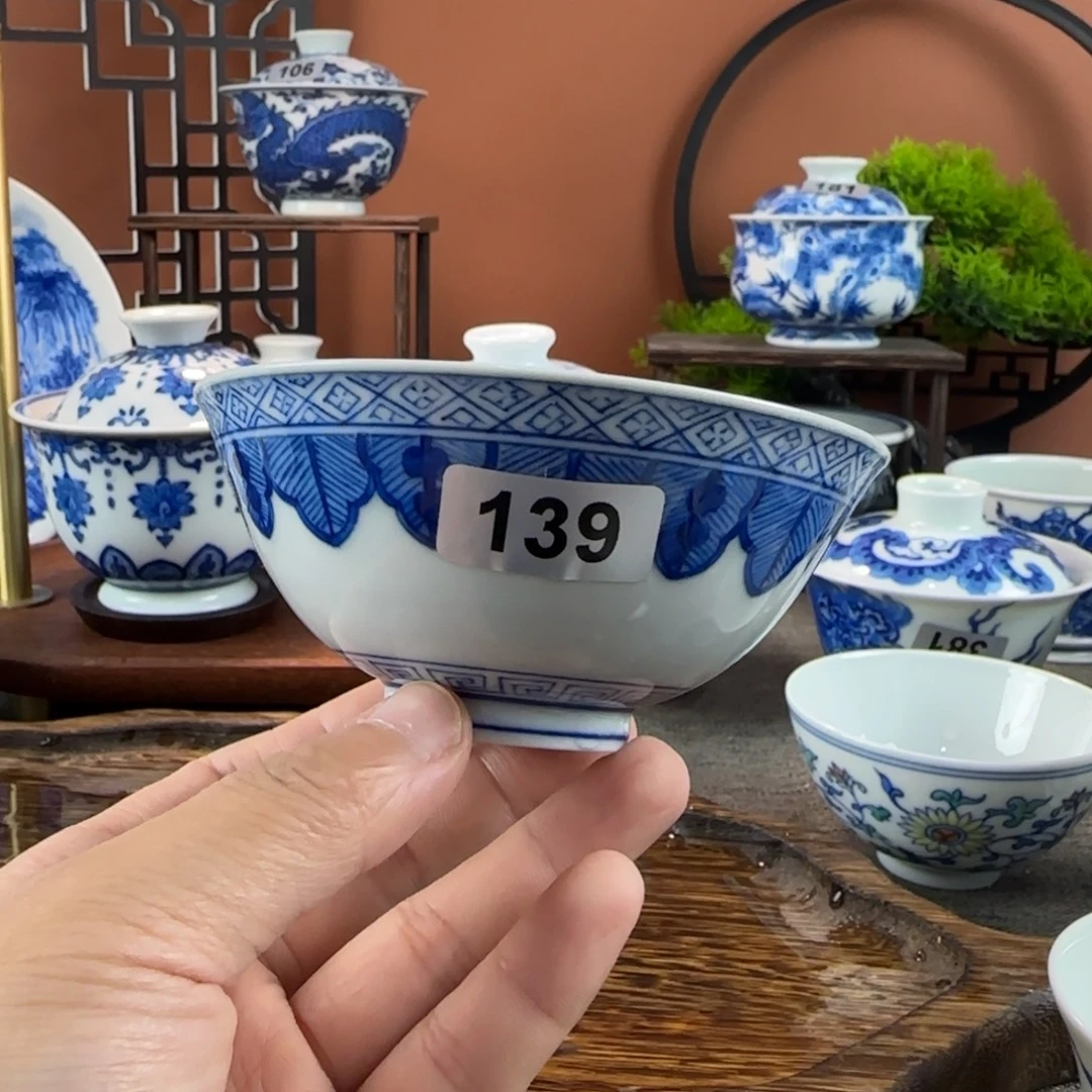 瓷片景德镇手绘青花茶器139