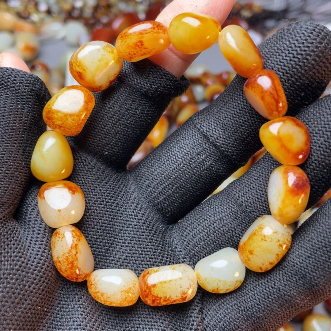 和田玉未镶嵌手链