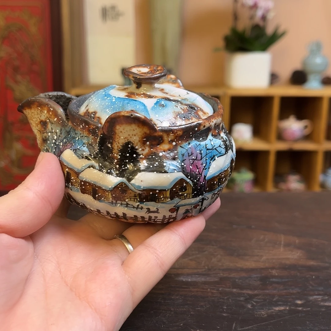 柴烧手工手绘陶瓷