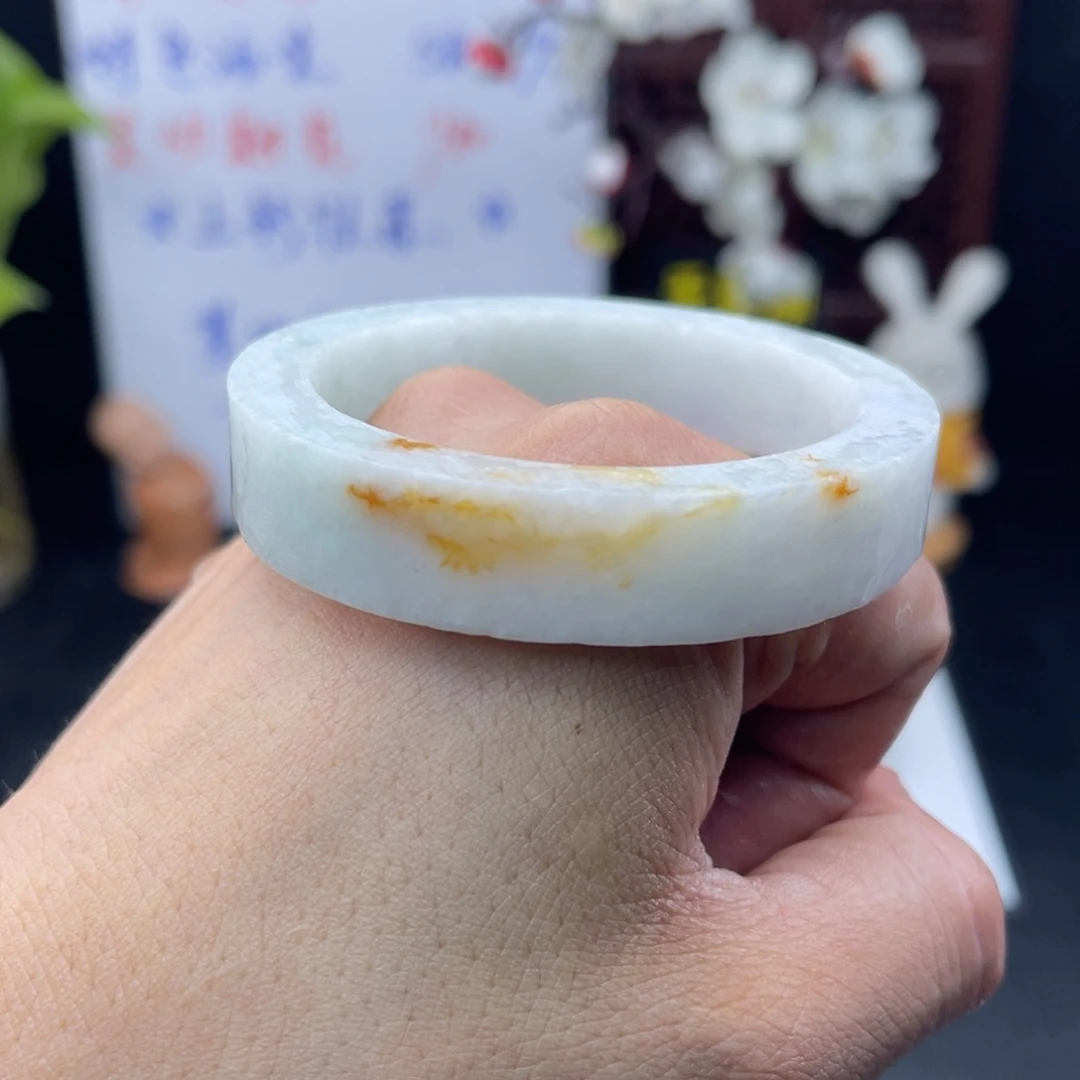 定制翡翠未镶嵌53正圈手镯
