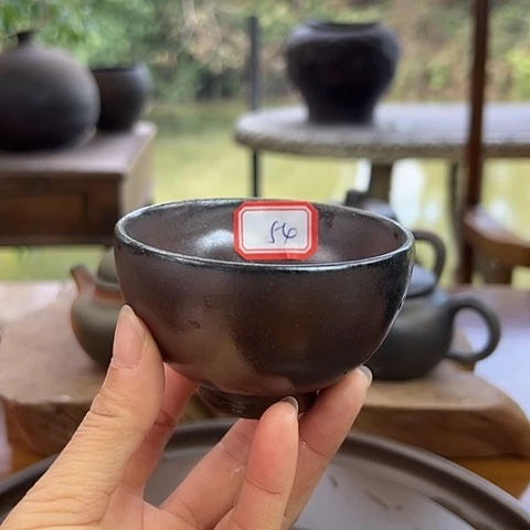 戬谷龙窑坭兴陶柴烧杯54