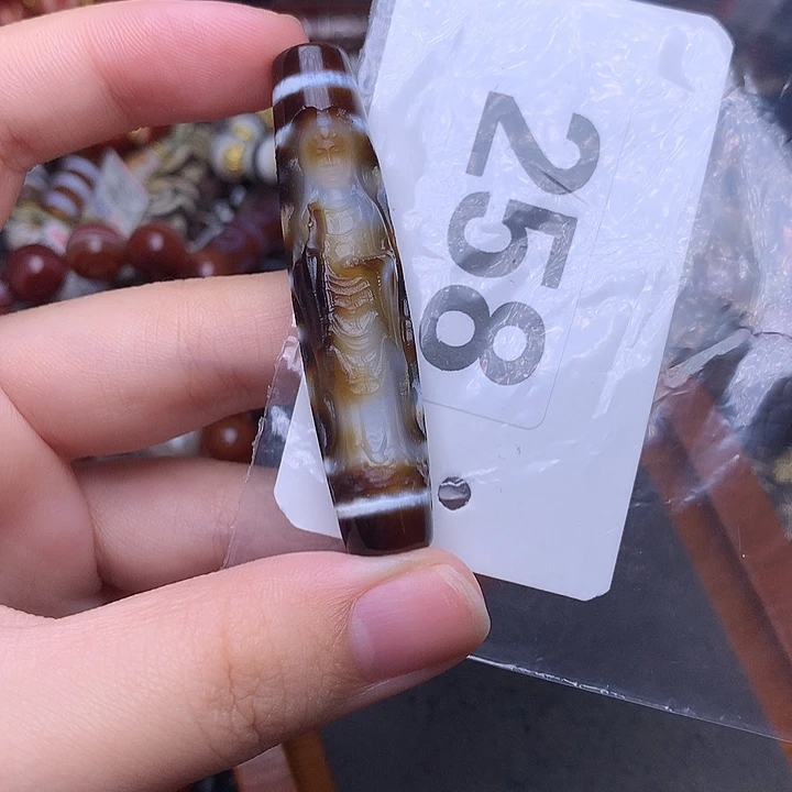 玛瑙/玉髓未镶嵌发一个