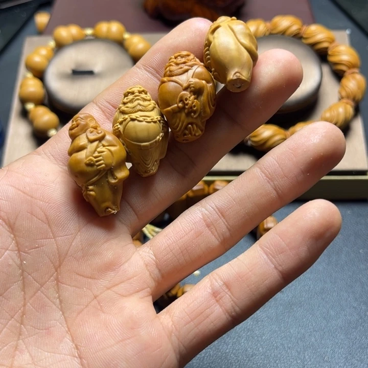 橄榄核手串/手链橄榄核雕单颗