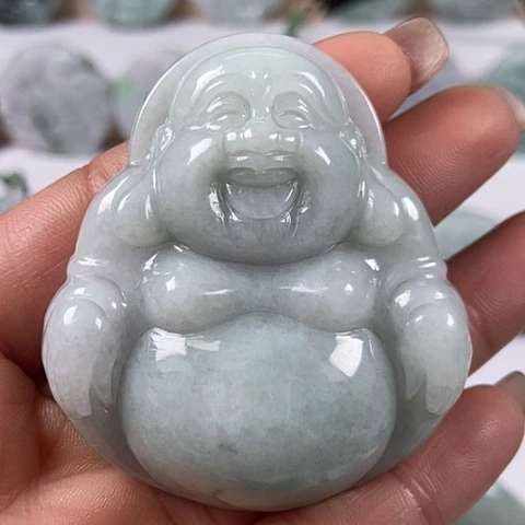 翡翠颈饰未镶嵌大佛微瑕福利