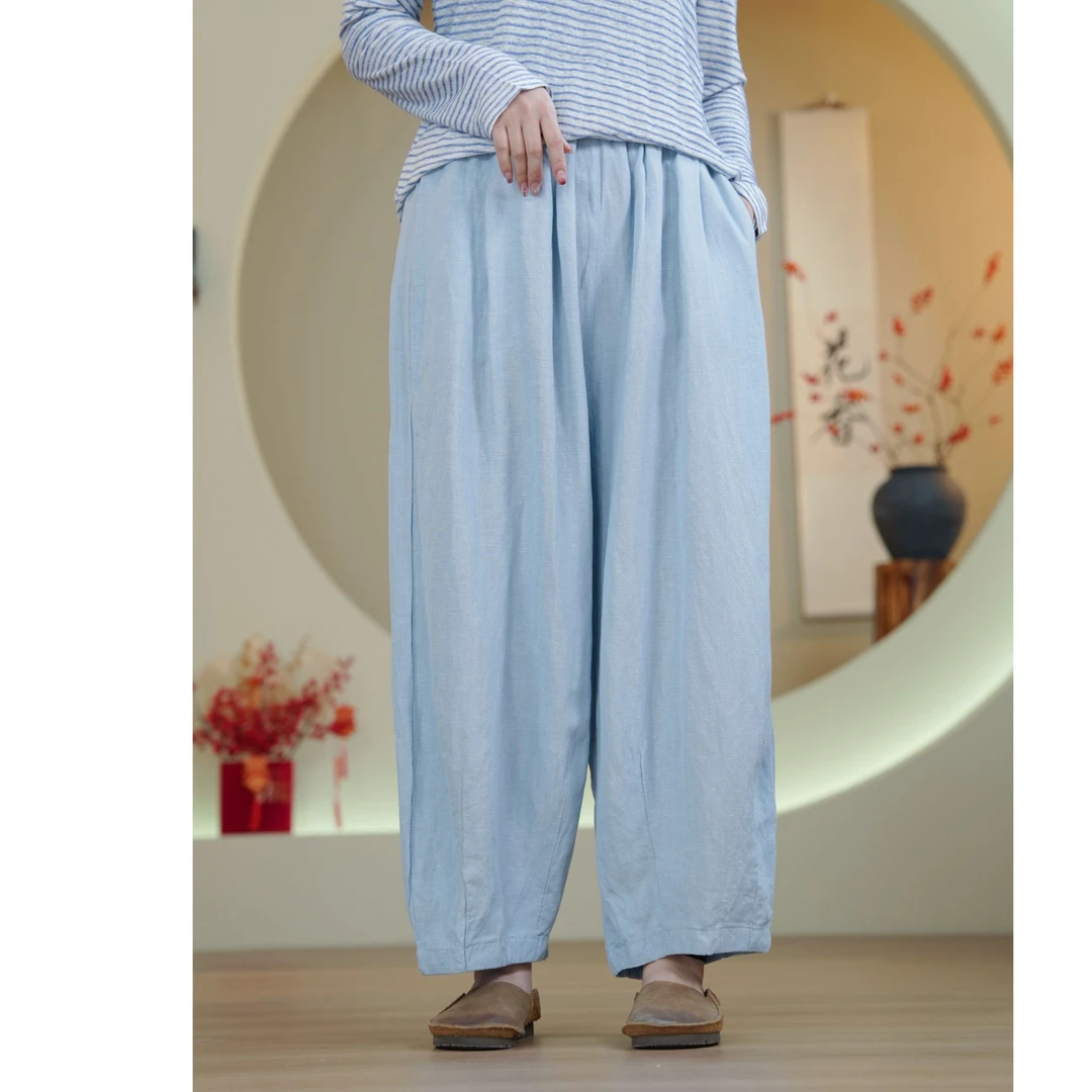 624342汉麻休闲百搭老爹裤（裤长95.臀围140）