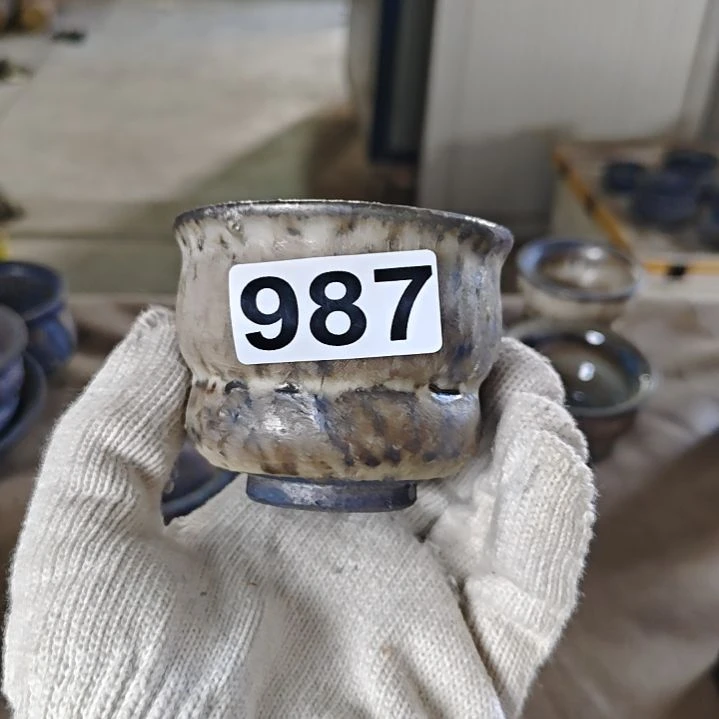其他柴烧志野手工杯987微瑕