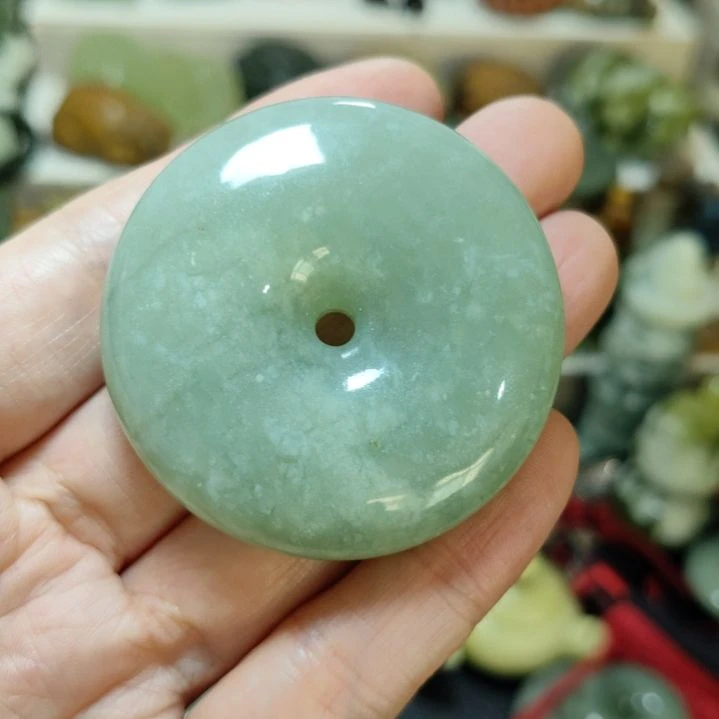 岫玉平安扣未镶嵌