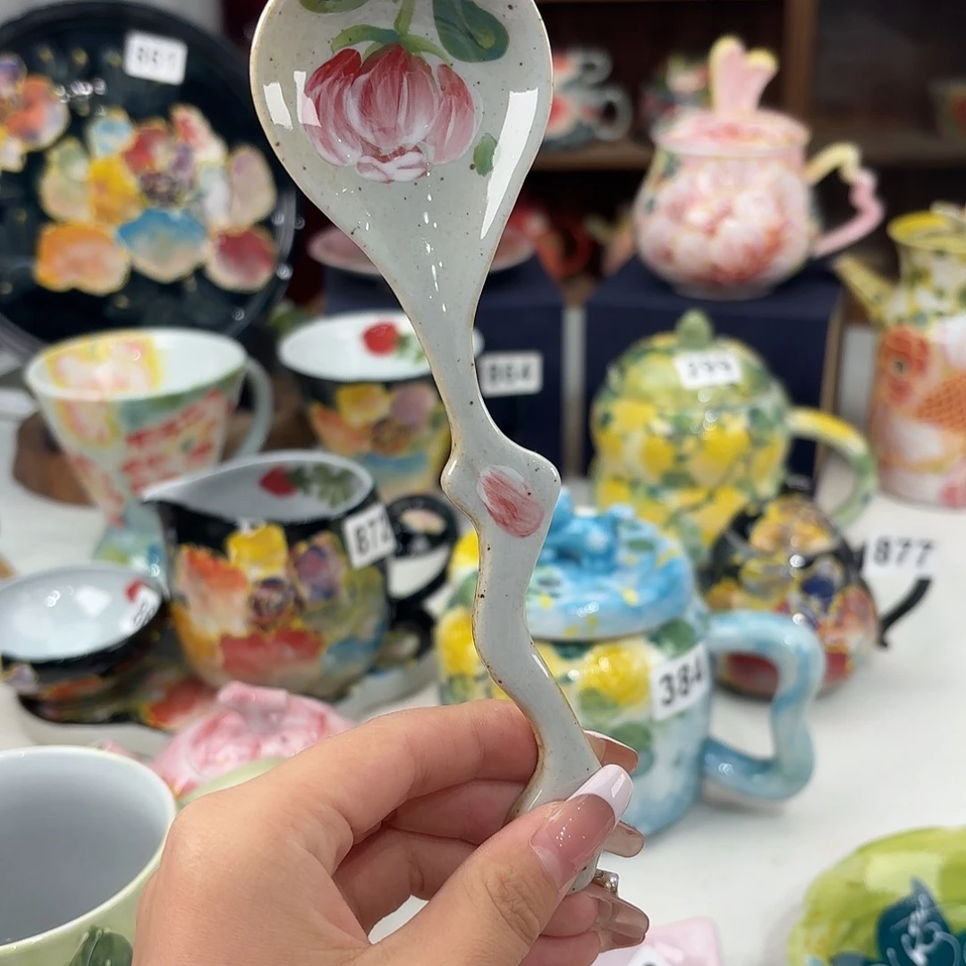 景德镇手绘高温釉下彩陶瓷茶具