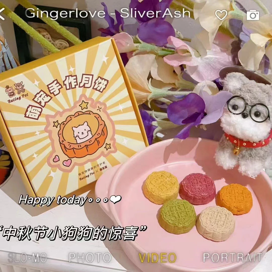 中秋宠物小月饼健康猫狗鼠通用零食狗狗