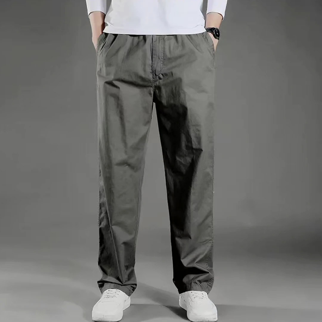 男女同款纯色减龄时尚设计感舒适韩系百搭舒适春秋休闲裤1F572