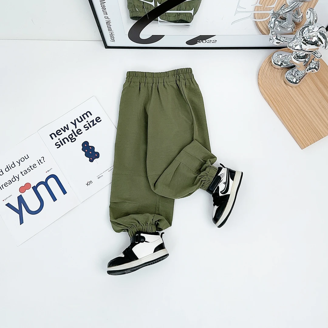 儿童长裤薄款男童休闲裤子宽松夏季洋气时尚 HS25076悠悠童话童装