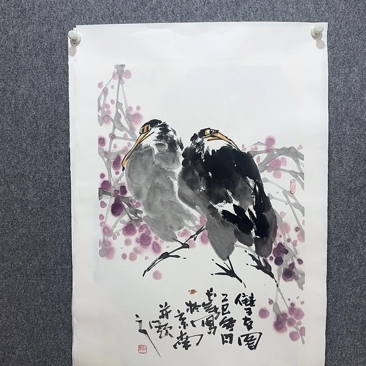国画靳长年老师手绘作品