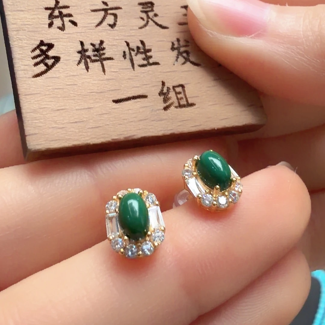 绿松石银S925镶嵌颈饰