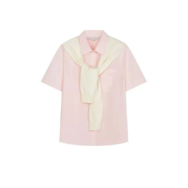 【远哥专属】慵懒风披肩上衣白色衬衣958192