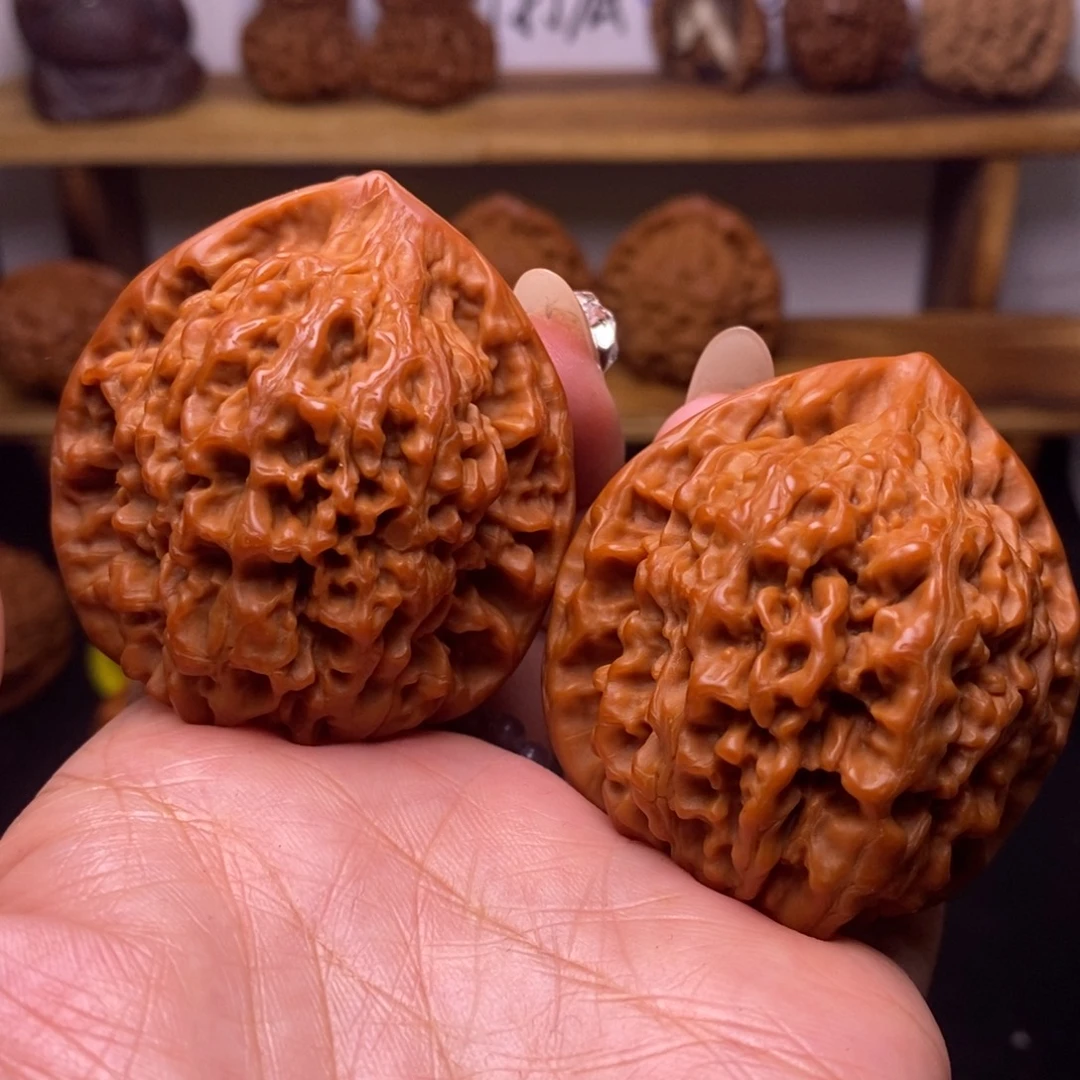 品***道文玩核桃吊坠官帽福利