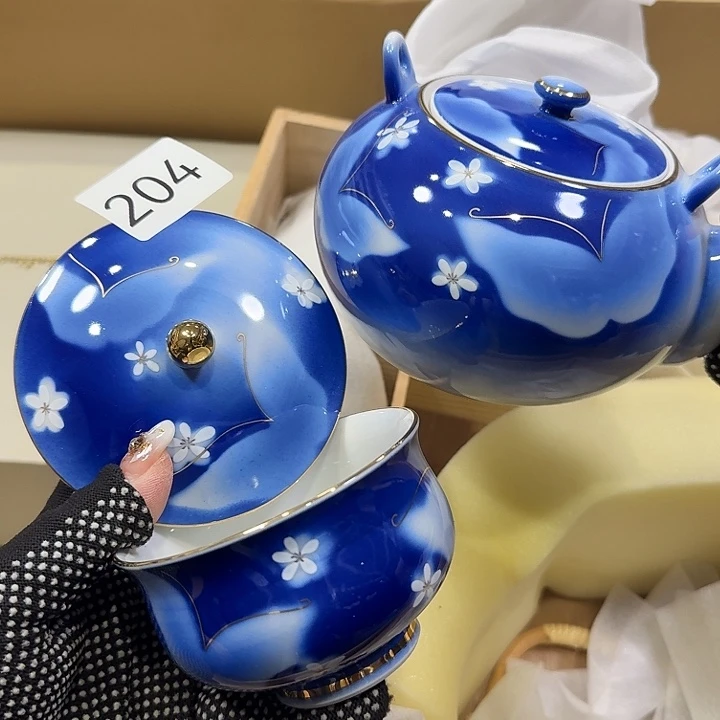 柒喜美瓷 拒绝售假一壶五盖杯带原盒