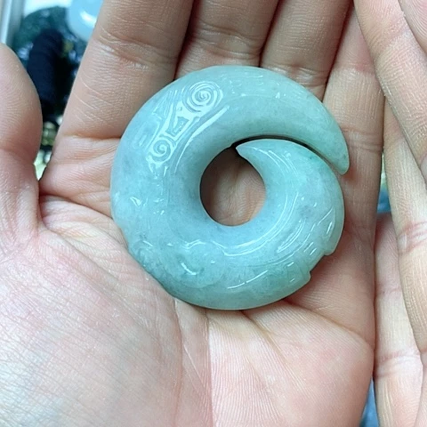 翡翠颈饰未镶嵌天然缅甸翡翠a货