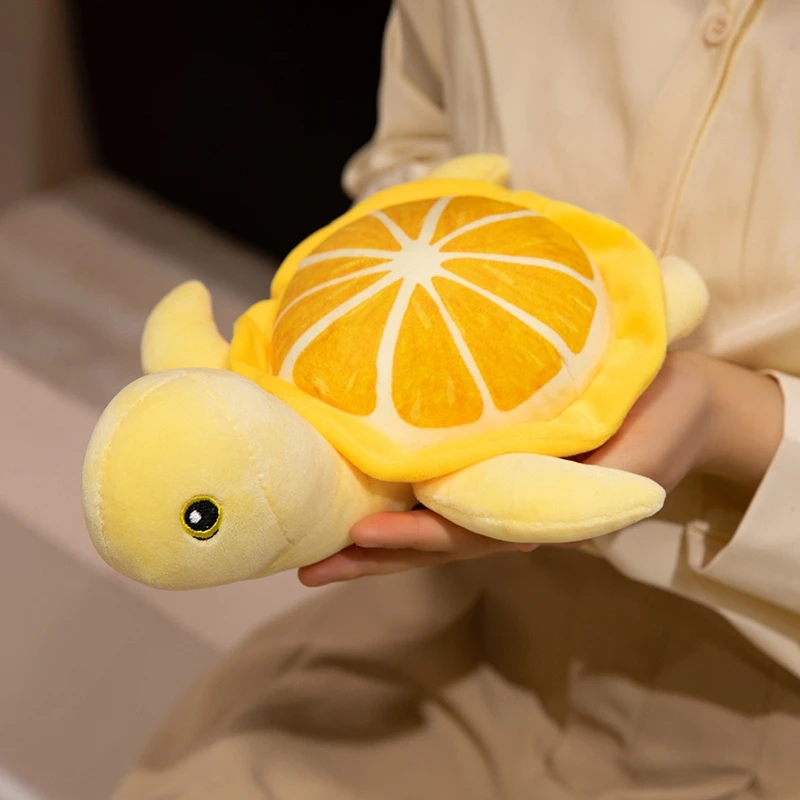 可爱水果小乌龟公仔毛绒玩具仿真海龟玩偶抓机娃娃儿童生日礼物