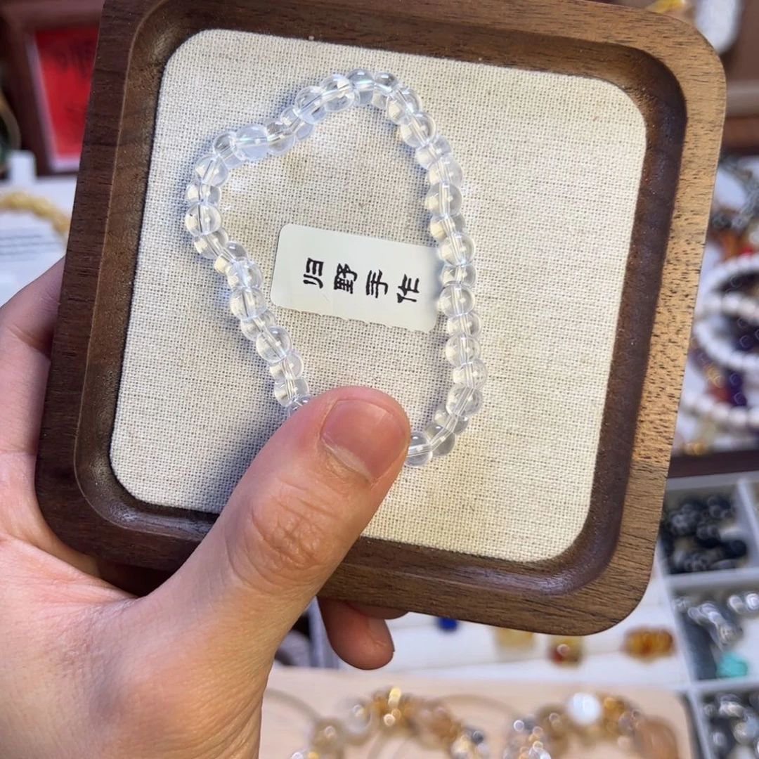 水晶手串未镶嵌白水晶大肠