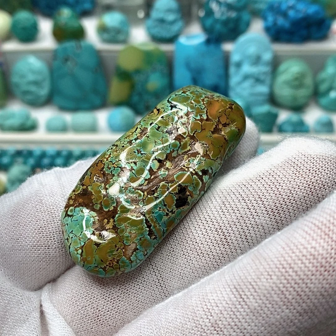 绿松石未镶嵌天然原矿 地大质检