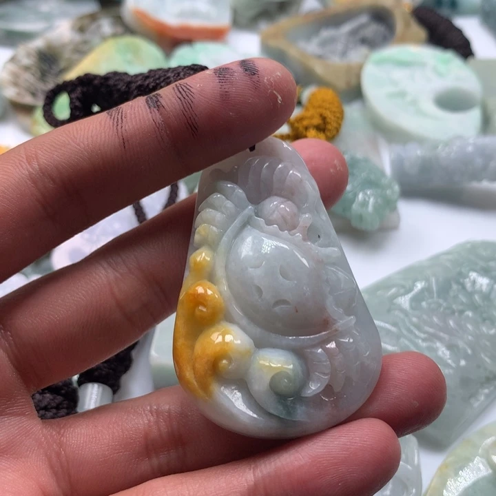 颈饰未镶嵌翡翠保真天然a货翡翠