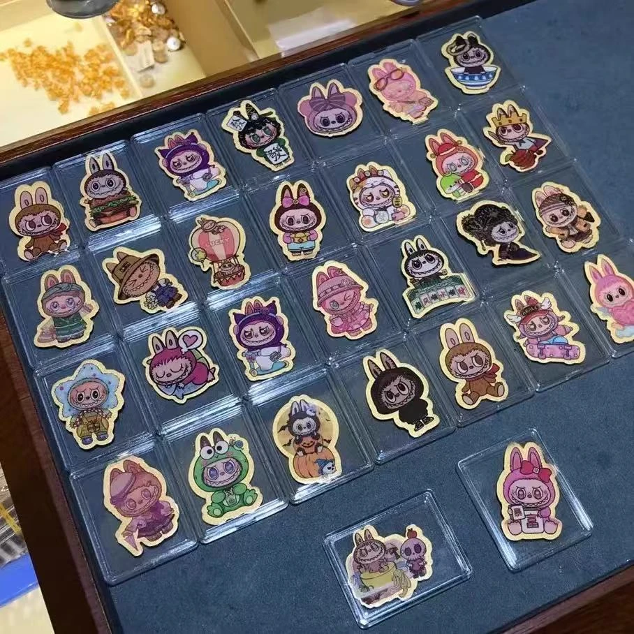 【主播代拆labubu】卡通彩色拉布布手机贴可爱贴片