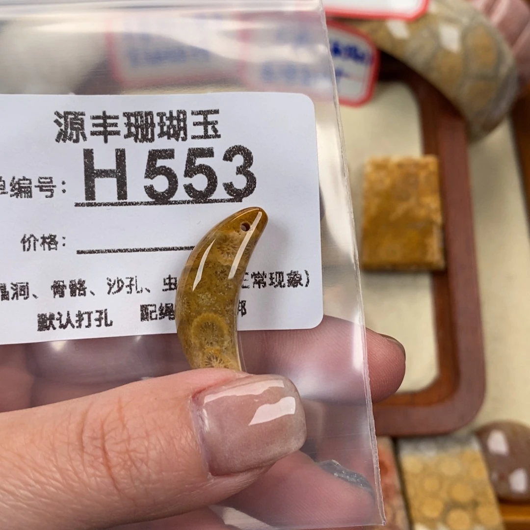 硅化玉颈饰未镶嵌烈*